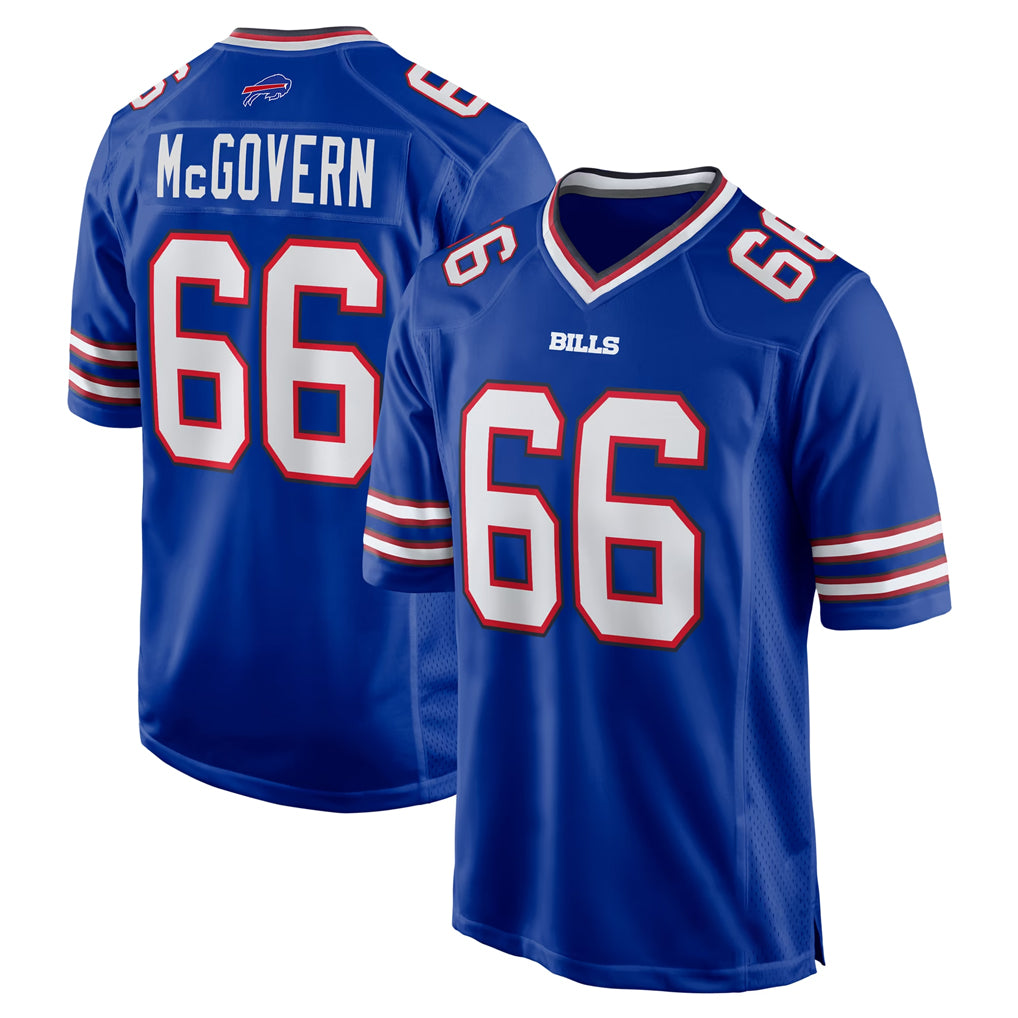 B.Bills #66 Connor McGovern Player Royal Home Game Mdoa Stitched Jerseys