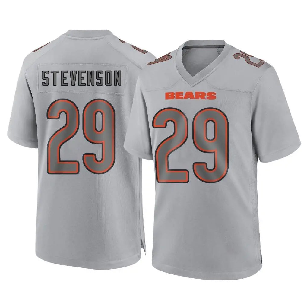 C.Bears #29 Tyrique Stevenson Player Gray Atmosphere Fashion Game Mdoa Stitched Jerseys