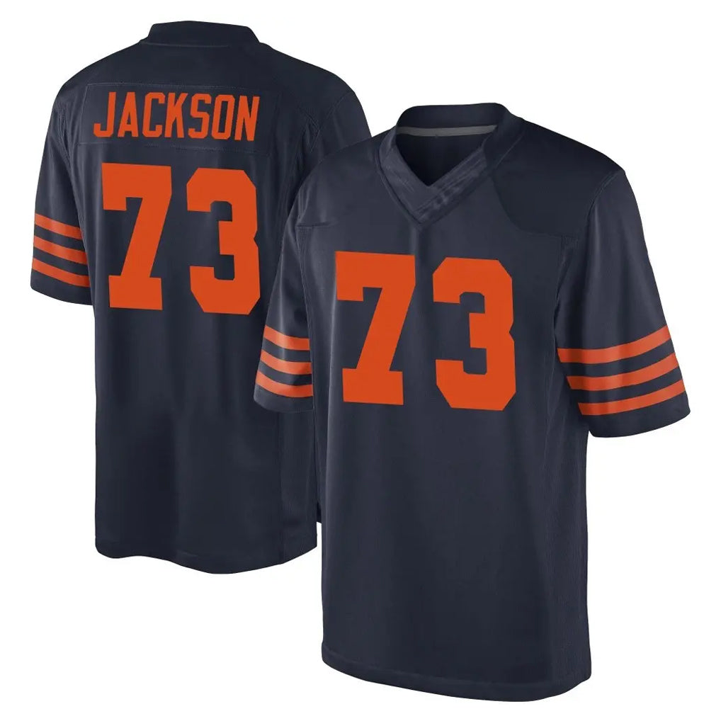 C.Bears #73 Jonah Jackson Player Navy Blue Alternate Game Mdoa Stitched Jerseys