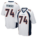 D.Broncos #74 Ben Powers Player White Game Mdoa Stitched Jerseys