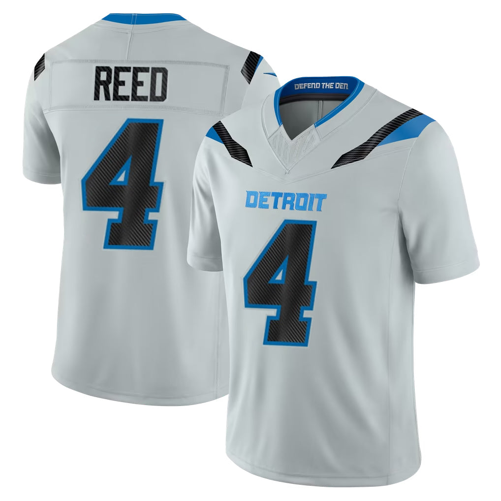 D.Lions #4 D.J. Reed Player Silver Limited 2026 Rivalries Collection Home Game Mdoa Stitched Jerseys