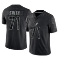 H.Texans #71 Braden Smith Player Black Reflective Limited Game Mdoa Stitched Jerseys