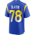 Mdoa LA.Rams #78 Jackie Slater Royal Game Retired Player Jersey