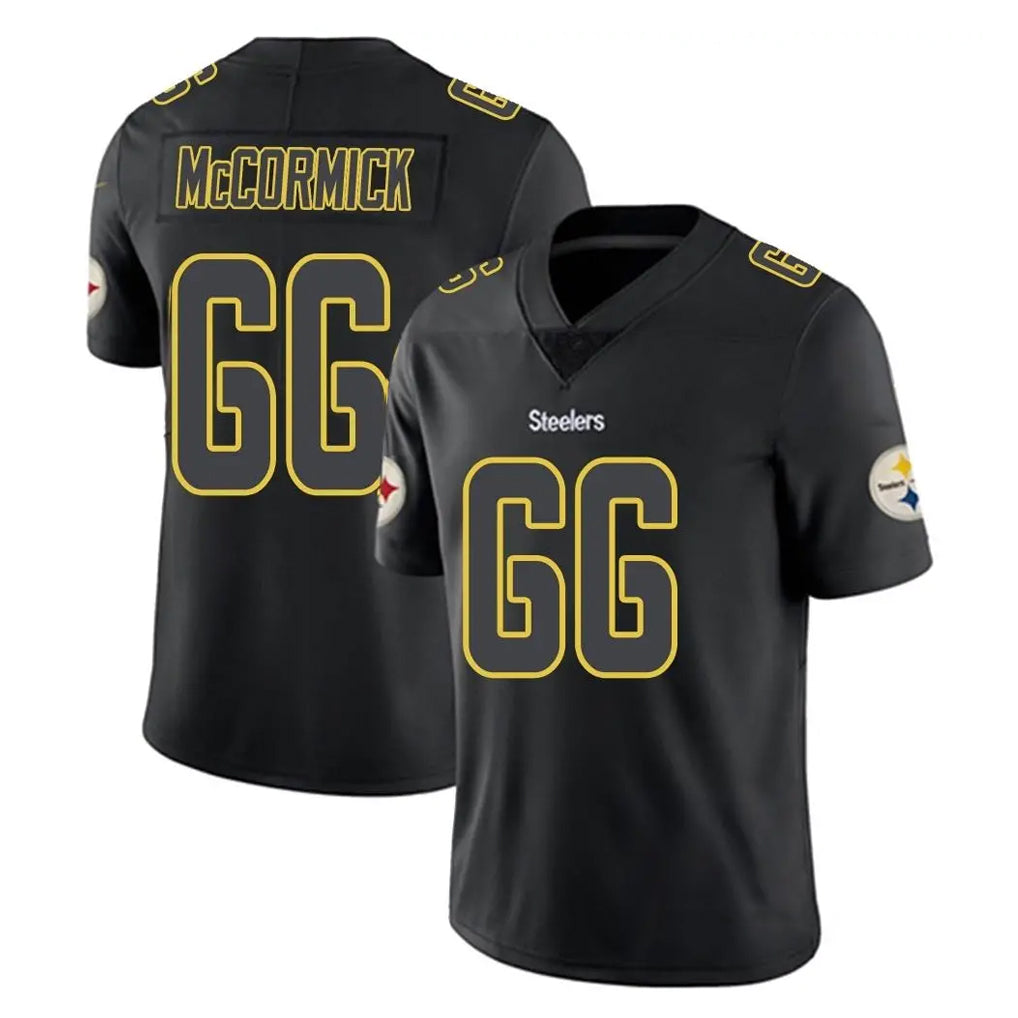 P.Steelers #66 Mason McCormick Player Black Impact Limited Home Game Mdoa Stitched Jerseys