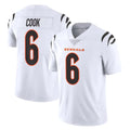 C.Bengals #6 Brian Cook Player White Vapor Untouchable Limited Home Game Mdoa Stitched Jerseys