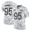 LA.Rams #95 Myles Garrett Player Arctic Camo Salute To Service Limited Game Mdoa Stitched Jerseys
