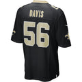 Mdoa NO.Saints #56 Demario Davis Black Game Jersey