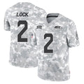 S.Seahawks #2 Drew Lock Player Arctic Camo Limited Salute To Service Home Game Mdoa Stitched Jerseys