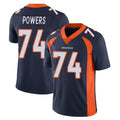 D.Broncos #74 Ben Powers Player Navy Vapor Untouchable Limited Game Mdoa Stitched Jerseys