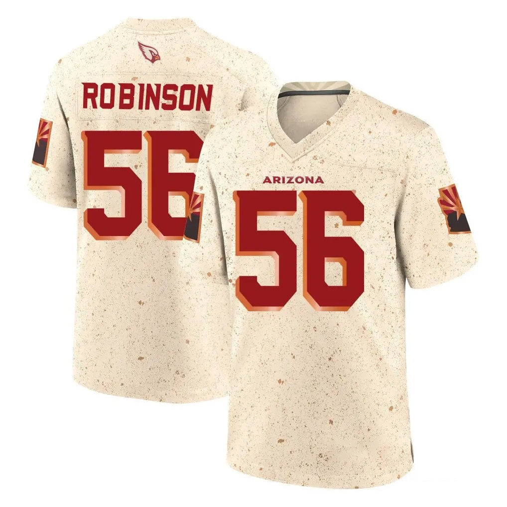 A.Cardinals #56 Darius Robinson Player Cream Rivalries Collection Game Mdoa Stitched Jerseys