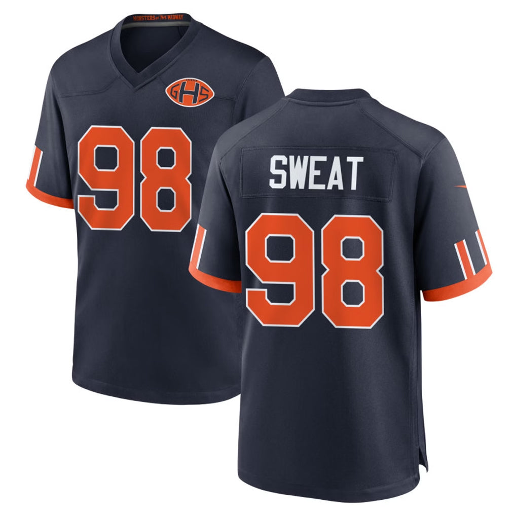 C.Bears #98 Montez Sweat Player Navy 2026 Rivalries Collection Home Game Mdoa Stitched Jerseys