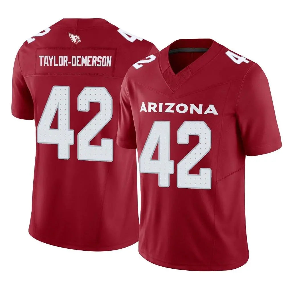 A.Cardinals #42 Dadrion Taylor-Demerson Player Cardinal Vapor F.U.S.E. Limited Home Game Mdoa Stitched Jerseys