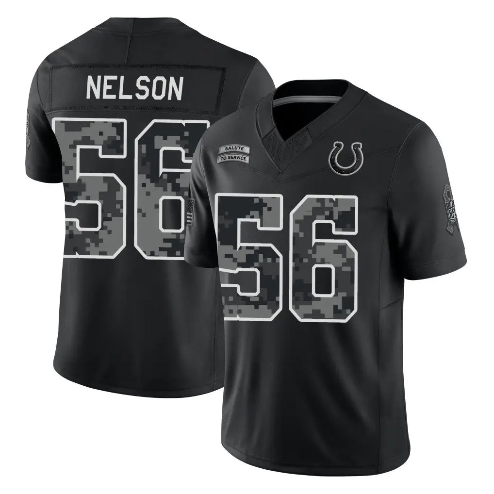 IN.Colts #56 Quenton Nelson Player Black Limited 2026 Salute to Service Home Game Mdoa Stitched Jerseys