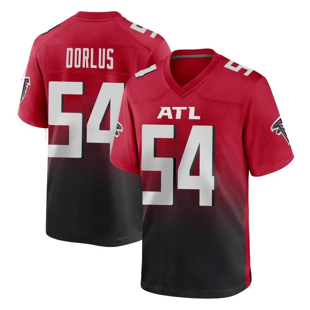 A.Falcons #54 Brandon Dorlus Player Red Home Game Mdoa Stitched Jerseys
