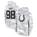 IN.Colts #98 Arden Key Player Arctic Camo Salute to Service Hoodies Limited Game Mdoa Stitched Jerseys