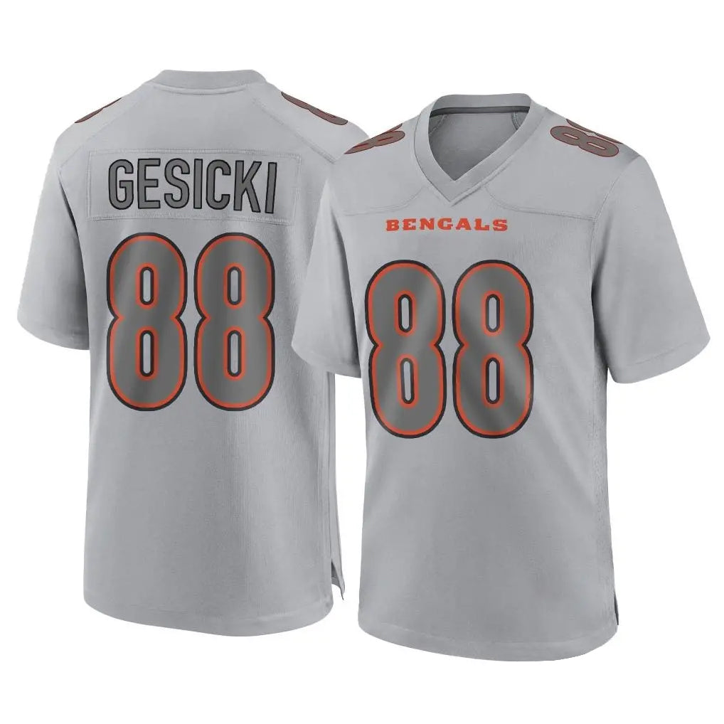 C.Bengals #88 Mike Gesicki Player Gray Atmosphere Fashion Game Mdoa Stitched Jerseys