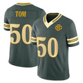GB.Packers #50 Zach Tom Player Green Limited 2026 Rivalries Collection Home Game Mdoa Stitched Jerseys