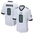 P.Eagles #0 Hollywood Brown Player White Home Game Mdoa Stitched Jerseys