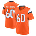 D.Broncos #60 Luke Wattenberg Player Orange Home Game Mdoa Stitched Jerseys