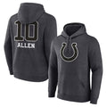 IN.Colts #10 Keenan Allen Player Charcoal Pullover Hoodies Limited Game Mdoa Stitched Jerseys
