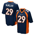 D.Broncos #29 Ja'Quan McMillian Player Navy Game Mdoa Stitched Jerseys