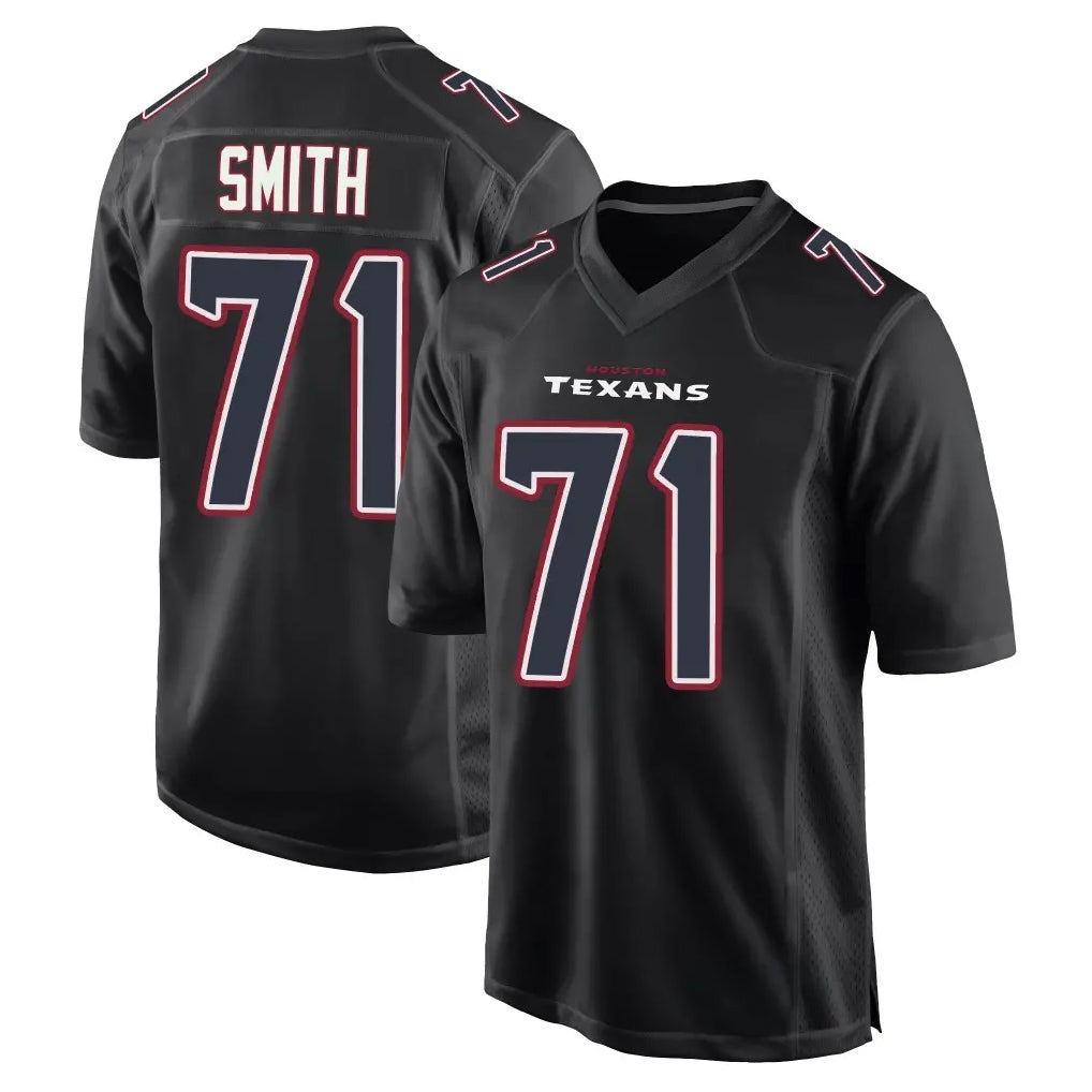 H.Texans #71 Braden Smith Player Black Fashion Home Game Mdoa Stitched Jerseys