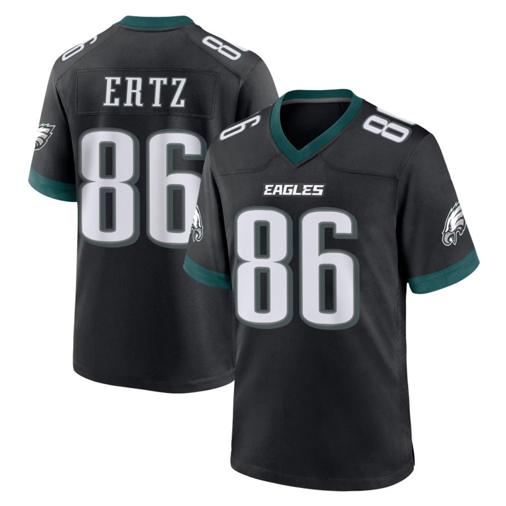 P.Eagles #86 Zach Ertz Player Black Game Home Mdoa Stitched Jerseys