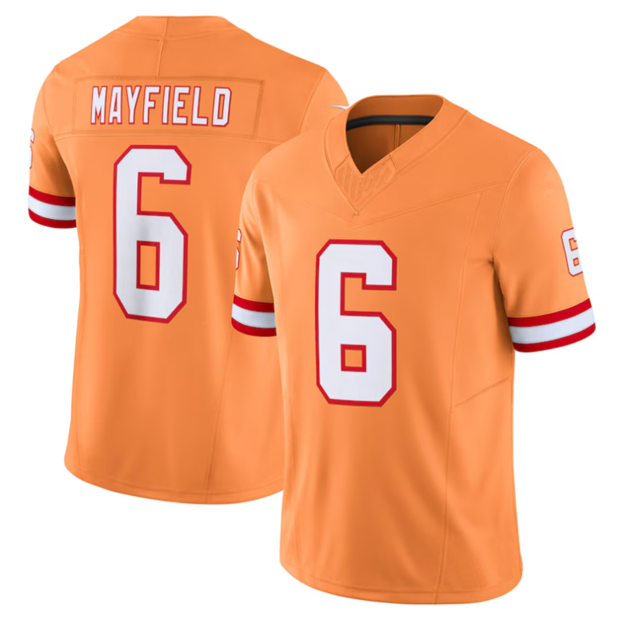 Mdoa #6 Baker Mayfield Player TB.Buccaneers Orange Vapor F.U.S.E. Limited Stitched Jerseys