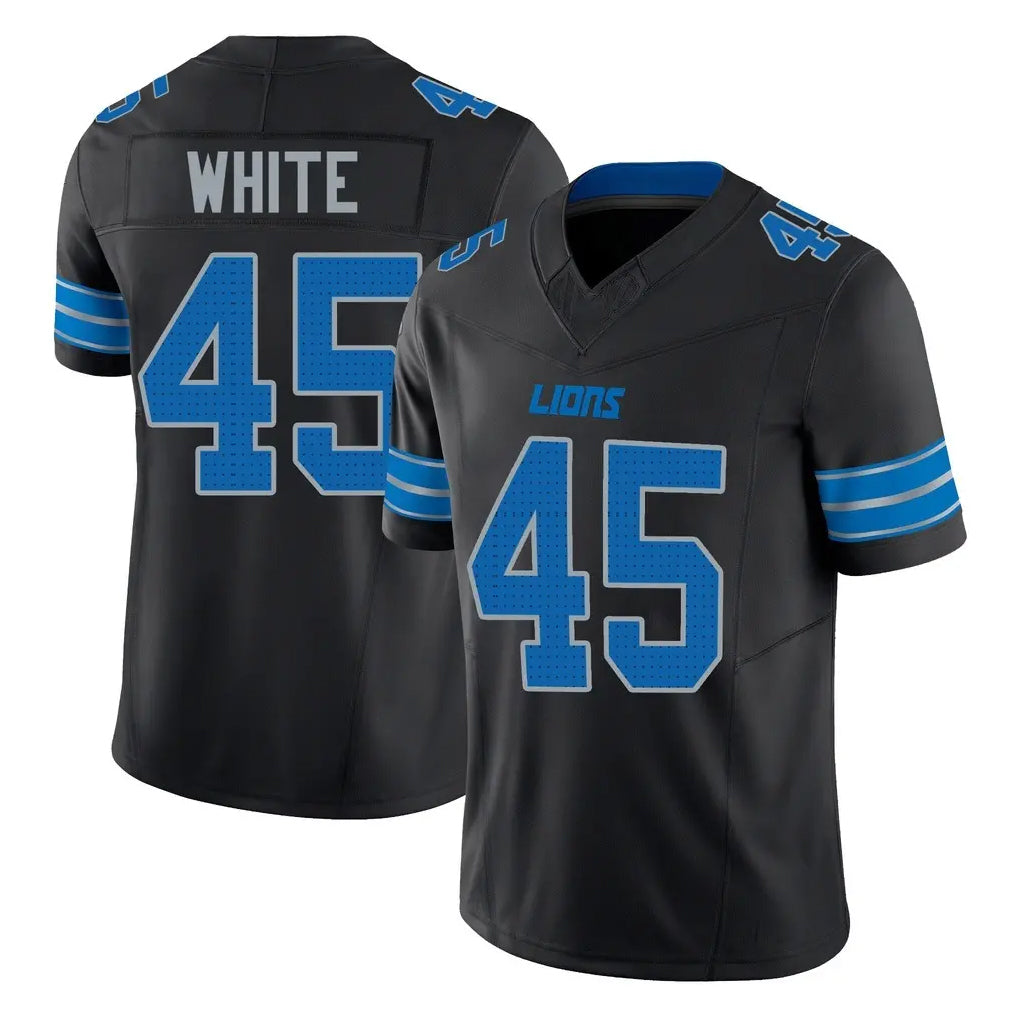 D.Lions #45 Devin White Player Black Alternate Vapor F.U.S.E. Limited Home Game Mdoa Stitched Jerseys