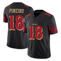 SF.49ers #18 Eddy Pineiro Player Black Limited Rivalries Collection Home Game Mdoa Stitched Jerseys
