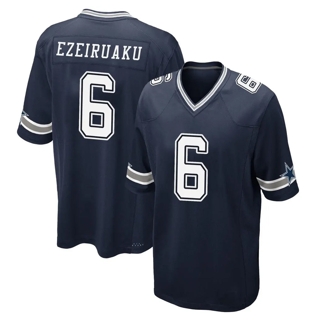 D.Cowboys #6 Donovan Ezeiruaku Player Navy Home Game Mdoa Stitched Jerseys