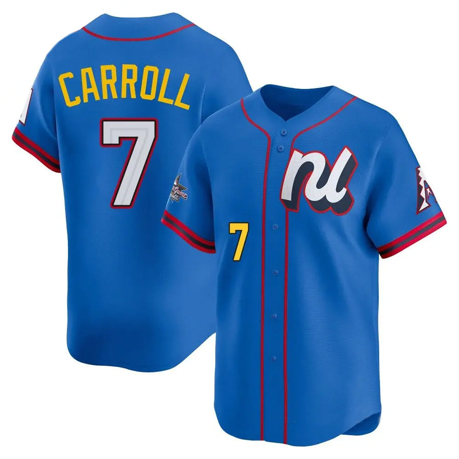 Mdoa A.Diamondbacks #7 Corbin Carroll Player Blue All-Star Edition Limited Personalized Stitched Jerseys