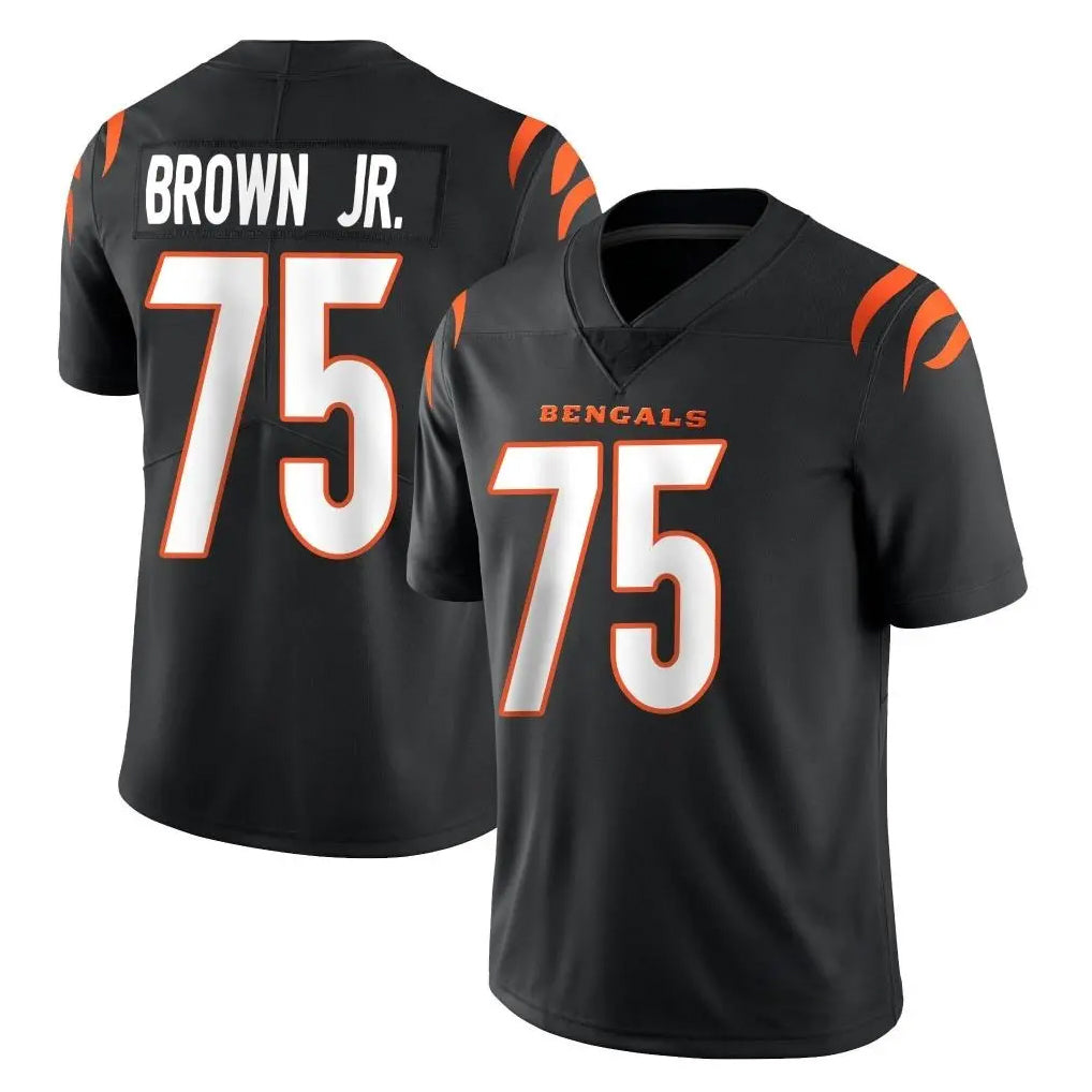 C.Bengals #75 Orlando Brown Jr. Player Black Vapor Untouchable Limited Home Game Mdoa Stitched Jerseys