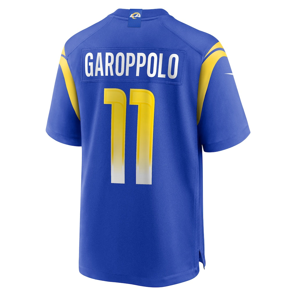 Mdoa LA.Rams #11 Jimmy Garoppolo Royal Game Jersey