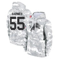 D.Lions #55 Derrick Barnes Player Arctic Camo Salute to Service Hoodies Limited Game Mdoa Stitched Jerseys