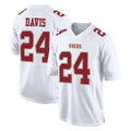 SF.49ers #24 Ashtyn Davis Player White Fashion Home Game Mdoa Stitched Jerseys