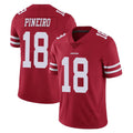 SF.49ers #18 Eddy Pineiro Player Red Limited Vapor Untouchable Home Game Mdoa Stitched Jerseys