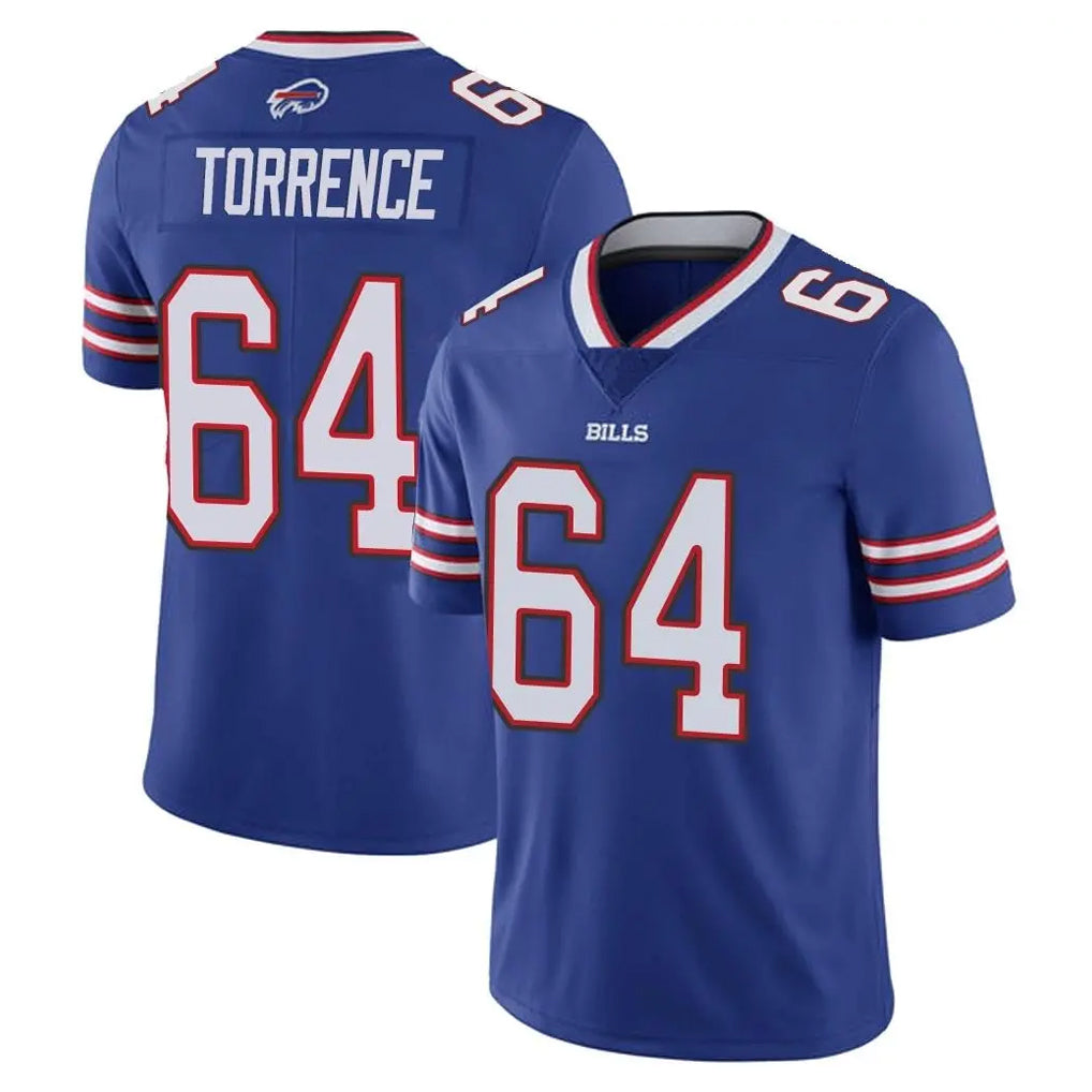 B.Bills #64 O'Cyrus Torrence Player Royal Vapor Untouchable Limited Mdoa Stitched Jerseys