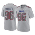 B.Bills #96 Deone Walker Player Gray Home Game Mdoa Stitched Jerseys