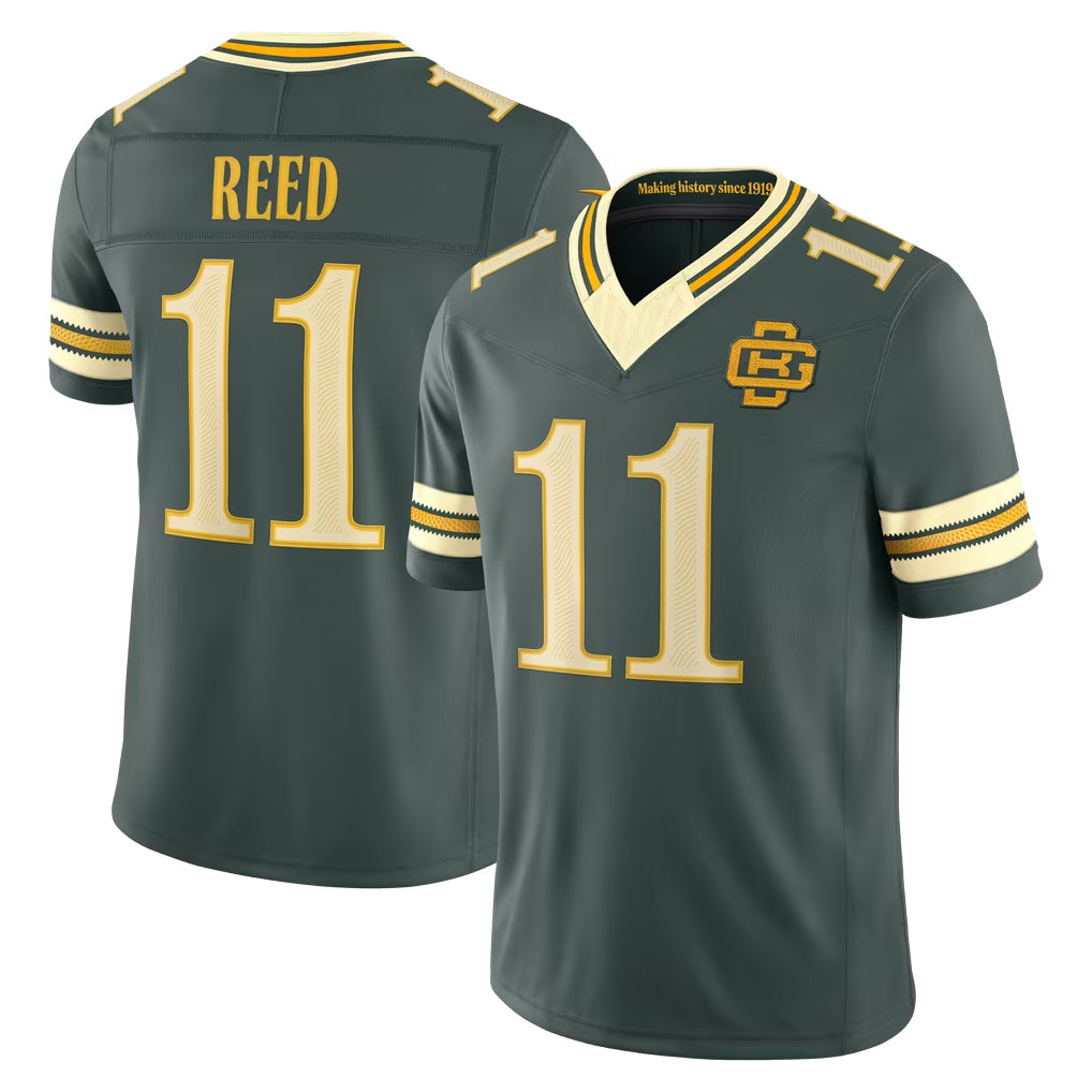 GB.Packers #11 Jayden Reed Player Green Limited 2026 Rivalries Collection Home Game Mdoa Stitched Jerseys