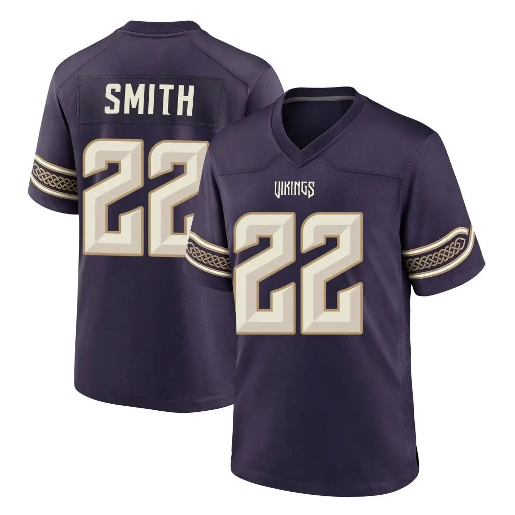 MN.Vikings #22 Harrison Smith Player Purple 2026 Rivalries Collection Home Game Mdoa Stitched Jerseys