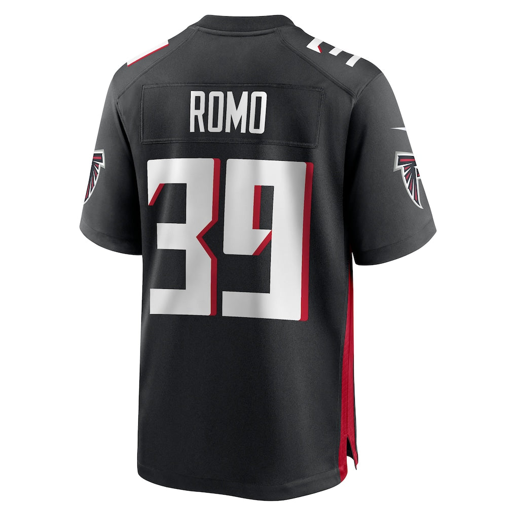 Mdoa A.Falcons #39 John Parker Romo Black Team Game Jersey