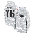 NE.Patriots #76 Morgan Moses Player Arctic Camo Salute to Service Pullover Hoodies Limited Game Mdoa Stitched Jerseys