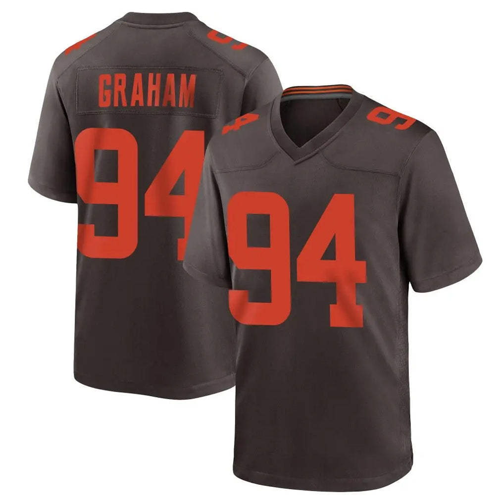 C.Browns #94 Mason Graham Player Brown Alternate Home Game Mdoa Stitched Jerseys