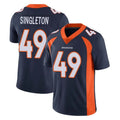 D.Broncos #49 Alex Singleton Player Navy Vapor Untouchable Limited Game Mdoa Stitched Jerseys