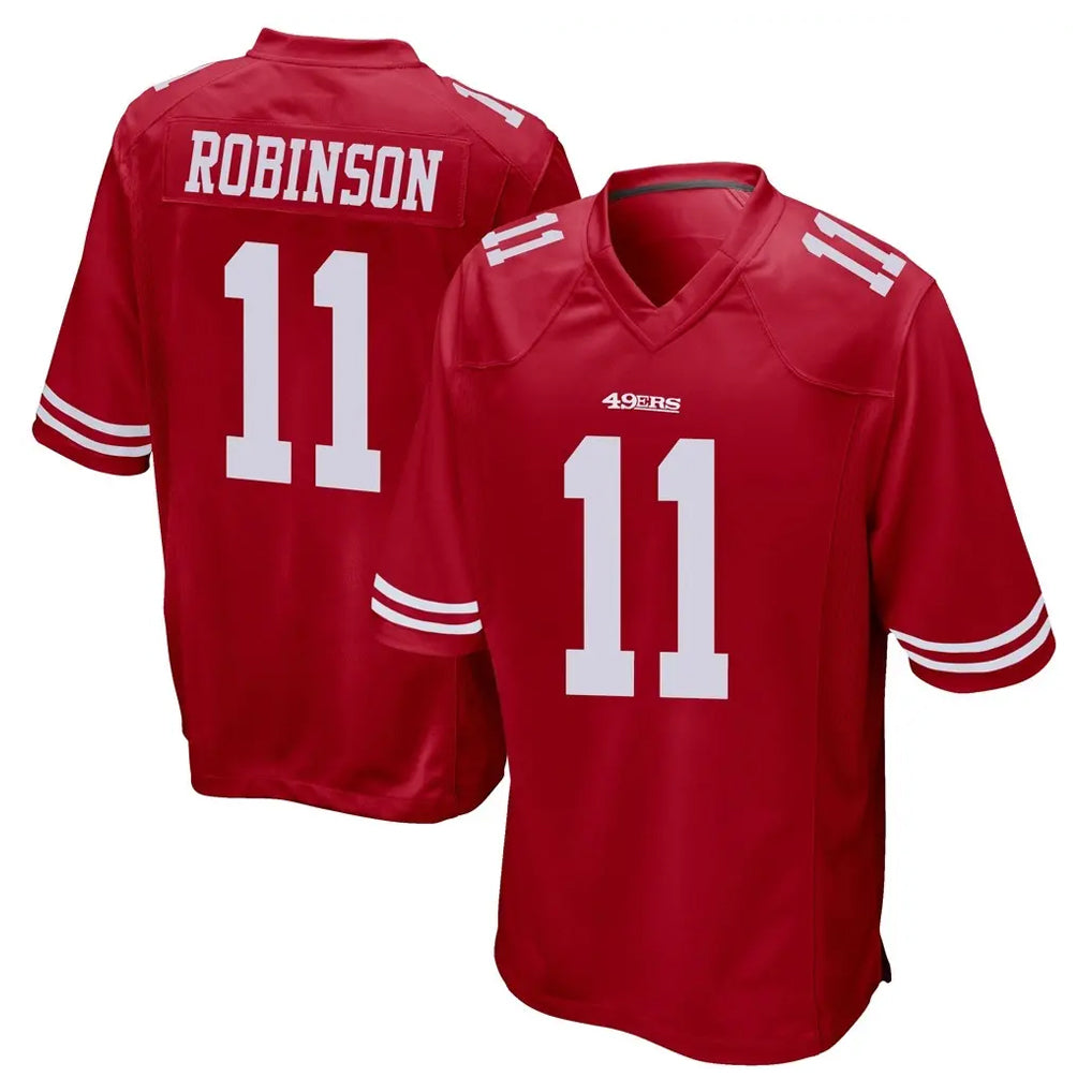 SF.49ers #11 Demarcus Robinson Player Red Home Game Mdoa Stitched Jerseys
