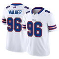 B.Bills #96 Deone Walker Player White Vapor F.U.S.E. Jersey Limited Home Game Mdoa Stitched Jerseys