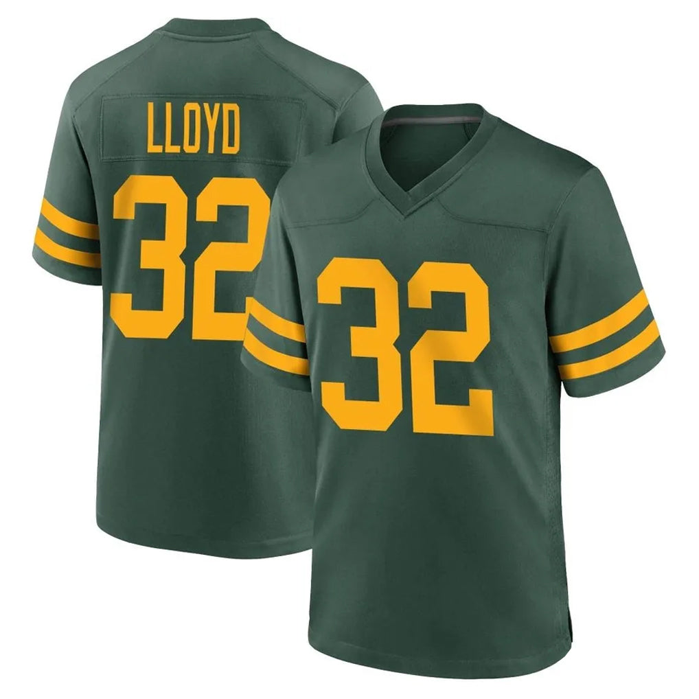 GB.Packers #32 MarShawn Lloyd Player Green Alternate Home Game Mdoa Stitched Jerseys