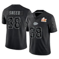 KC.Chiefs #38 L'Jarius Sneed Player Black Limited Reflective Game Stitched Jerseys