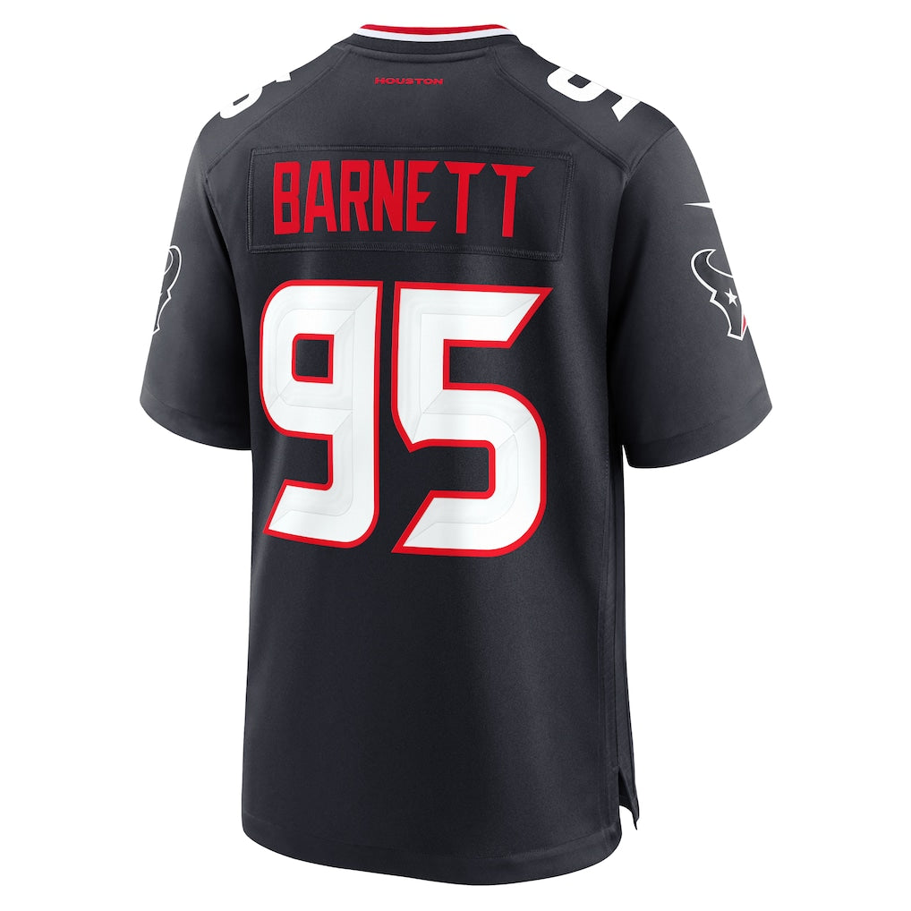 Mdoa H.Texans #95 Derek Barnett Navy Team Game Jersey